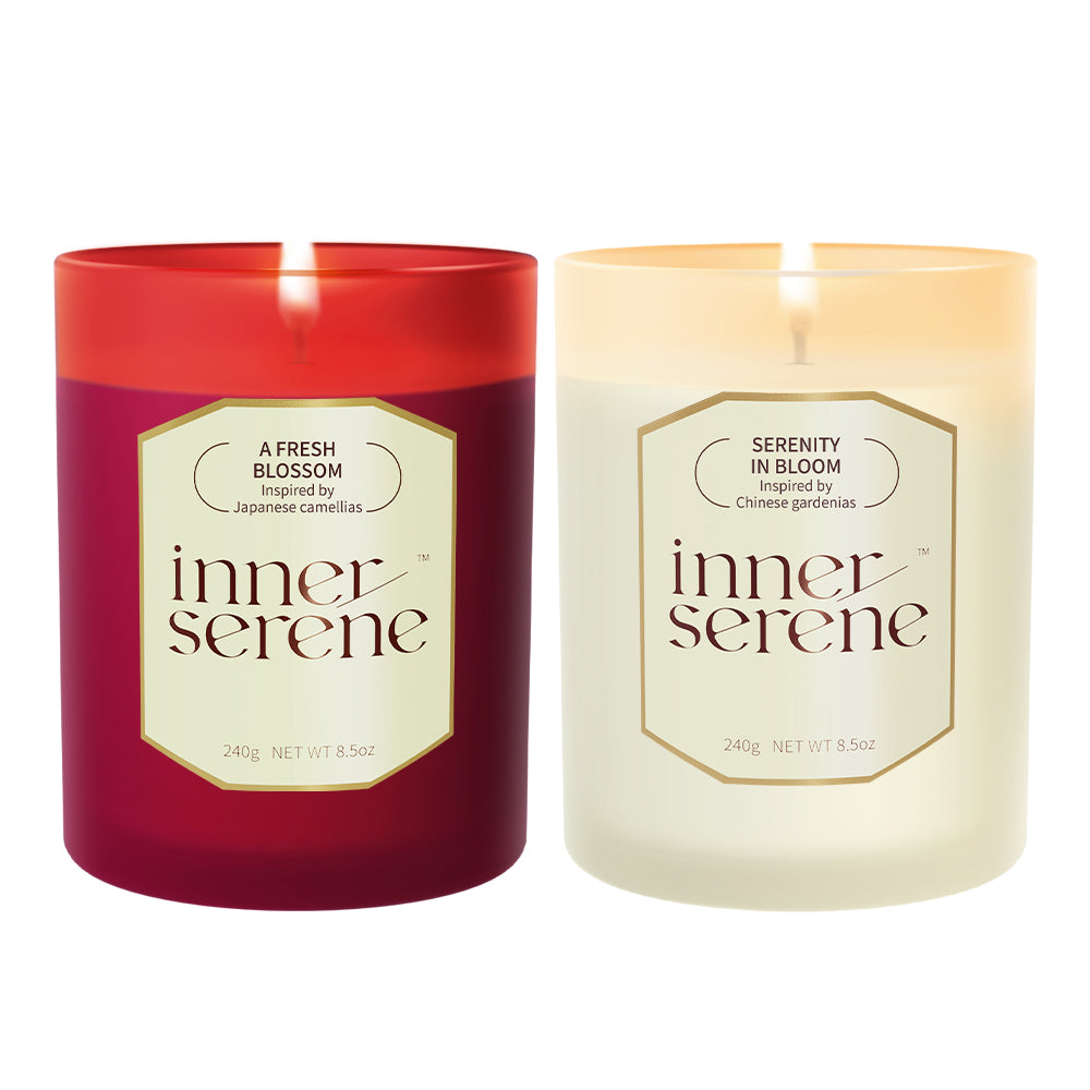 Floral Bundle - Set of 2 Candles 8.5oz(each)